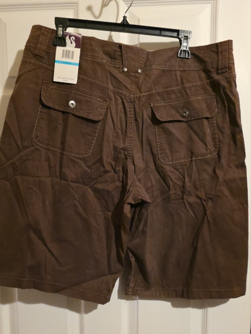 Stretch Gloria Vanderbilt Women's Brown Cargo Shorts - Picture 2 of 3